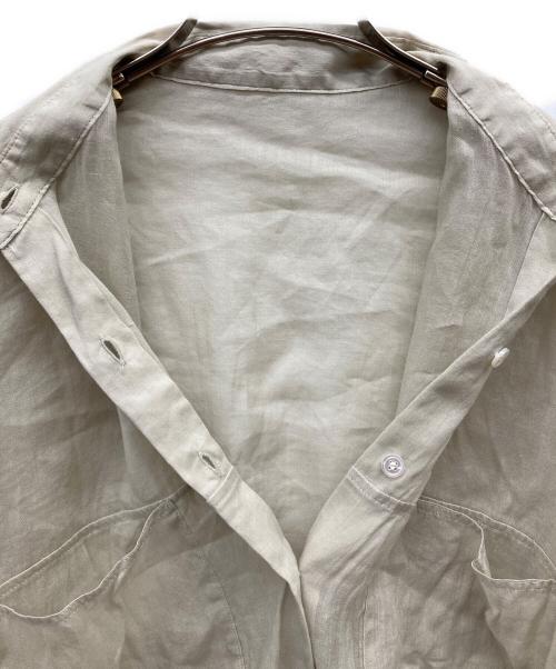 Plage（プラージュ）Plage (プラージュ) RAMIE LYOCELL CROPPED シャツ ベージュ サイズ:FREEの古着・服飾アイテム