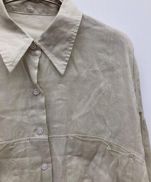 Plage（プラージュ）Plage (プラージュ) RAMIE LYOCELL CROPPED シャツ ベージュ サイズ:FREEの古着・服飾アイテム