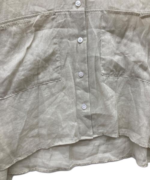 Plage（プラージュ）Plage (プラージュ) RAMIE LYOCELL CROPPED シャツ ベージュ サイズ:FREEの古着・服飾アイテム