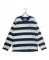 HUMAN MADE（ヒューマンメイド）の古着「Polar Bear Border Stripe L/S Tee」｜ネイビー×ホワイト