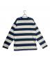 HUMAN MADE (ヒューマンメイド) Polar Bear Border Stripe L/S Tee ネイビー×ホワイト サイズ:XL：9000円