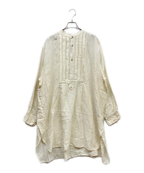 Veritecoeur（ヴェリテクール）Veritecoeur (ヴェリテクール) リネンドレスシャツ ベージュ サイズ:Fの古着・服飾アイテム