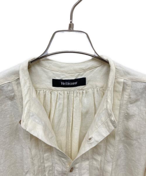 Veritecoeur（ヴェリテクール）Veritecoeur (ヴェリテクール) リネンドレスシャツ ベージュ サイズ:Fの古着・服飾アイテム