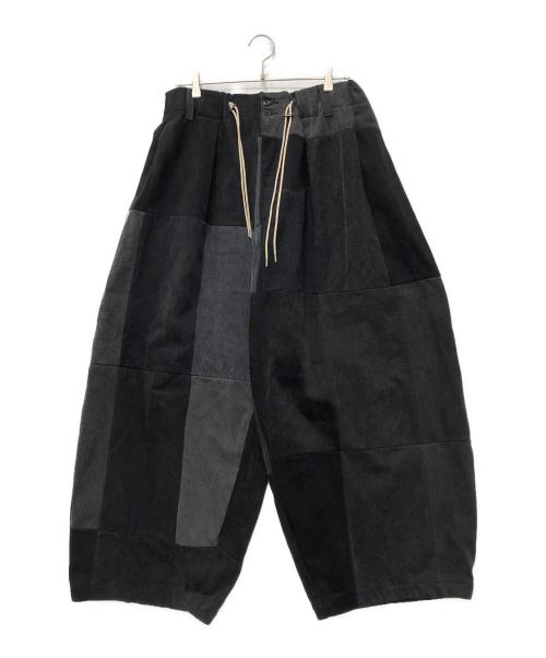 sillage（シアージ）sillage (シアージ) circular pants black denim ten ブラック×グレー サイズ:Fの古着・服飾アイテム