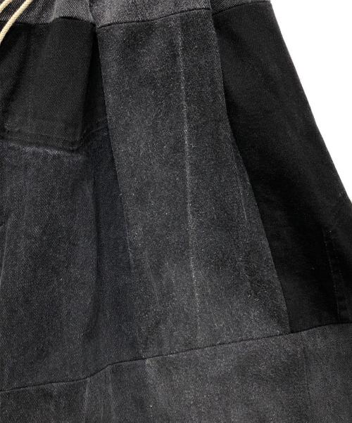 sillage（シアージ）sillage (シアージ) circular pants black denim ten ブラック×グレー サイズ:Fの古着・服飾アイテム
