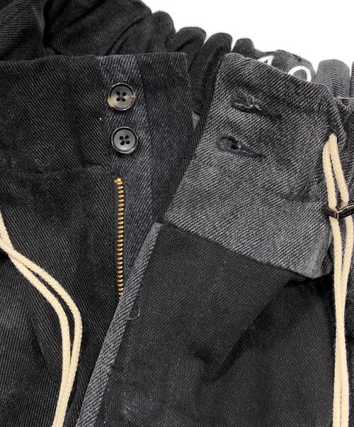 sillage（シアージ）sillage (シアージ) circular pants black denim ten ブラック×グレー サイズ:Fの古着・服飾アイテム