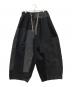sillage（シアージ）の古着「circular pants black denim ten」｜ブラック×グレー