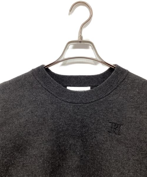 Adam et Rope（アダム エ ロペ）Adam et Rope (アダム エ ロペ) ロゴパッチスウェットニット グレー サイズ:36の古着・服飾アイテム