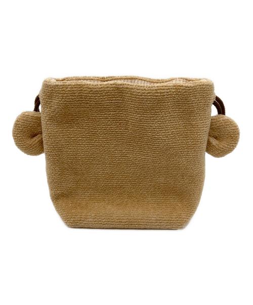 LOVERARY by FEILER（ラブラリー バイ フェイラー）LOVERARY by FEILER (ラブラリー バイ フェイラー) ドアップテディ 耳付き巾着 ベージュの古着・服飾アイテム