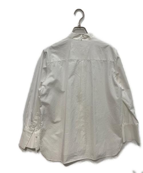 TOMORROW LAND（トゥモローランド）TOMORROW LAND (トゥモローランド) コンパクトブロード シフォンボウタイブラウス  ホワイト サイズ:36の古着・服飾アイテム