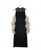 ANDRESDアンドレスド）の古着「detached sleeve dress」｜ブラック