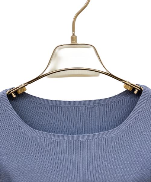 Snidel（スナイデル）Snidel (スナイデル) プリーツフリルドッキングワンピース ブルー サイズ:Fの古着・服飾アイテム