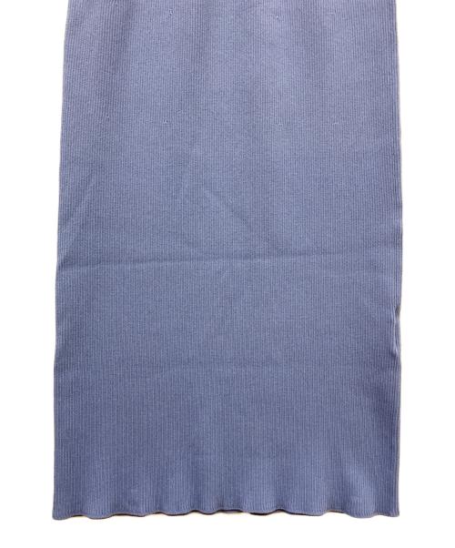 Snidel（スナイデル）Snidel (スナイデル) プリーツフリルドッキングワンピース ブルー サイズ:Fの古着・服飾アイテム