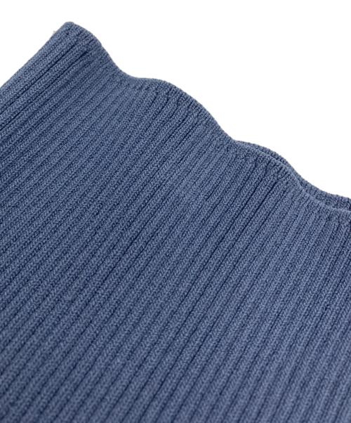 Snidel（スナイデル）Snidel (スナイデル) プリーツフリルドッキングワンピース ブルー サイズ:Fの古着・服飾アイテム