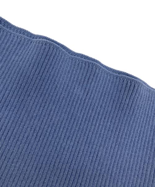 Snidel（スナイデル）Snidel (スナイデル) プリーツフリルドッキングワンピース ブルー サイズ:Fの古着・服飾アイテム