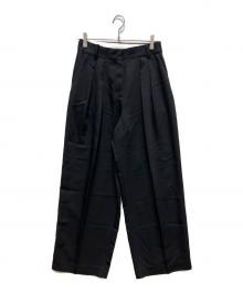 TODAYFUL（トゥデイフル）の古着「Tuck Wide Trousers」｜ブラック