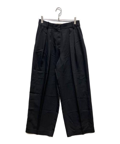 TODAYFUL（トゥデイフル）TODAYFUL (トゥデイフル) Tuck Wide Trousers ブラック サイズ:38の古着・服飾アイテム
