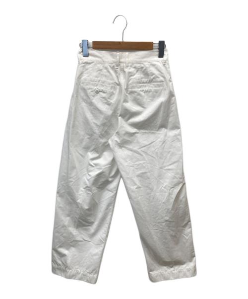 LOEFF（ロエフ）LOEFF (ロエフ) コットンツイル2タックパンツ ホワイト サイズ:1の古着・服飾アイテム