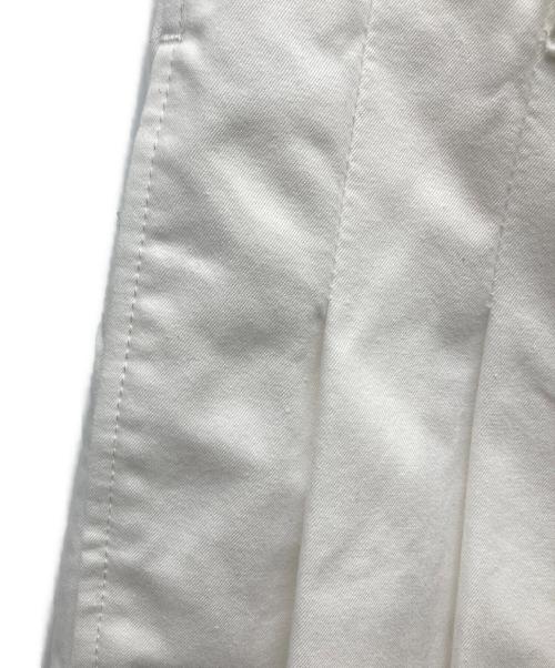 LOEFF（ロエフ）LOEFF (ロエフ) コットンツイル2タックパンツ ホワイト サイズ:1の古着・服飾アイテム