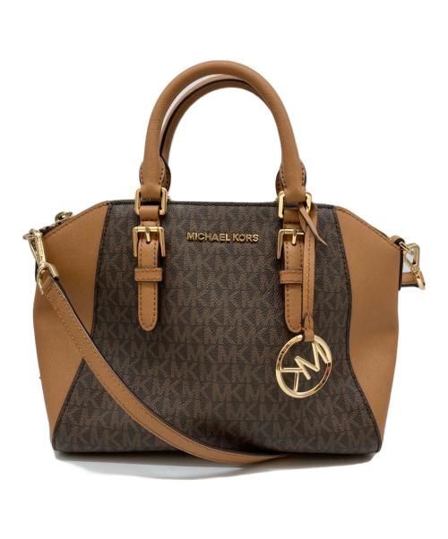 MICHAEL KORS（マイケルコース）MICHAEL KORS (マイケルコース) 2WAYバッグ ブラウン サイズ:-の古着・服飾アイテム