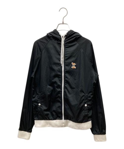 maison kitsune（メゾンキツネ）MAISON KITSUNE (メゾンキツネ) ナイロンパーカー ブラック サイズ:Sの古着・服飾アイテム