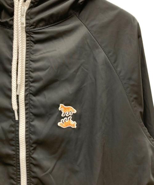 maison kitsune（メゾンキツネ）MAISON KITSUNE (メゾンキツネ) ナイロンパーカー ブラック サイズ:Sの古着・服飾アイテム