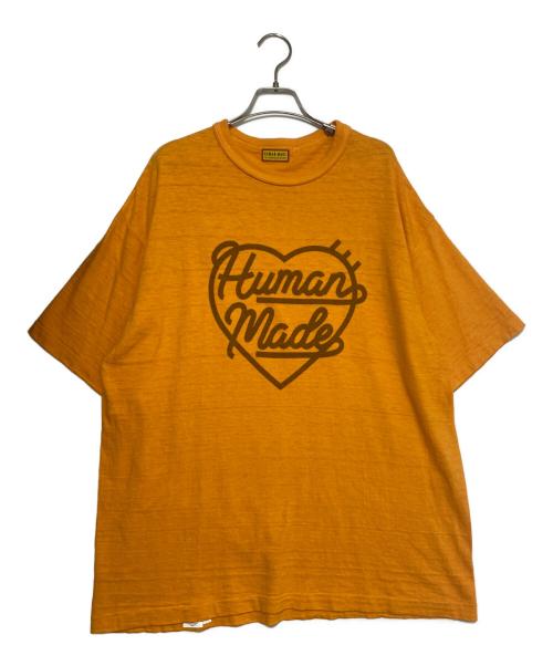 HUMAN MADE（ヒューマンメイド）HUMAN MADE (ヒューマンメイド) HEART Logo T-shirt オレンジ サイズ:3XLの古着・服飾アイテム