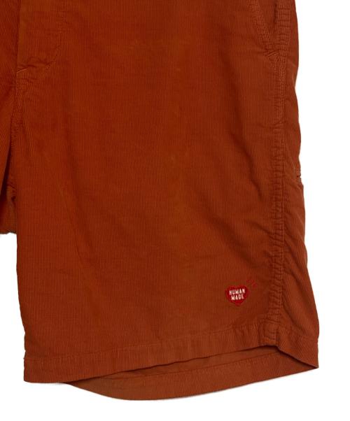 HUMAN MADE（ヒューマンメイド）HUMAN MADE (ヒューマンメイド) Corduroy Shorts オレンジ サイズ:Lの古着・服飾アイテム