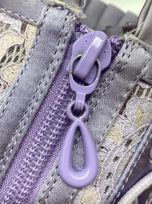YELLO（イエロ）YELLO (イエロ) レースアップブーツ パープル サイズ:Mの古着・服飾アイテム