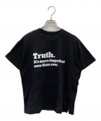 sacaiサカイ）の古着「NEW YORK TIMES Truth TEE」｜ブラック