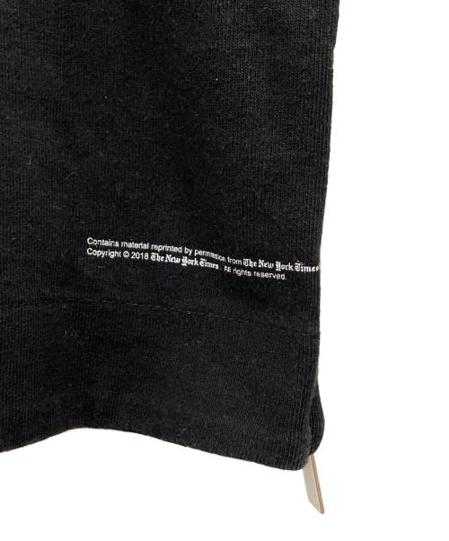 sacai（サカイ）sacai (サカイ) NEW YORK TIMES Truth TEE ブラック サイズ:1の古着・服飾アイテム