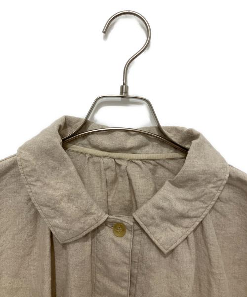 nest Robe（ネストローブ）nest Robe (ネストローブ) リネンショートブラウス ナチュラル サイズ:FREEの古着・服飾アイテム