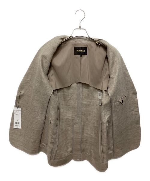 Paul Stuart（ポールスチュアート）Paul Stuart (ポールスチュアート) リネンテーラードジャケット ベージュ サイズ:SIZE4 未使用品の古着・服飾アイテム