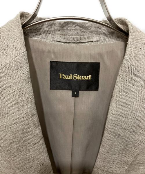 Paul Stuart（ポールスチュアート）Paul Stuart (ポールスチュアート) リネンテーラードジャケット ベージュ サイズ:SIZE4 未使用品の古着・服飾アイテム