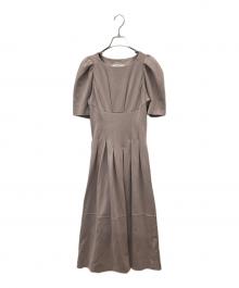 HER LIP TO（ハーリップトゥ）の古着「Marylebone Short-Sleeve Dress」｜ピンク
