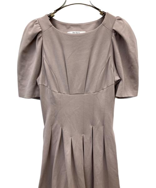 HER LIP TO（ハーリップトゥ）Her lip to (ハーリップトゥ) Marylebone Short-Sleeve Dress ピンク サイズ:Sの古着・服飾アイテム