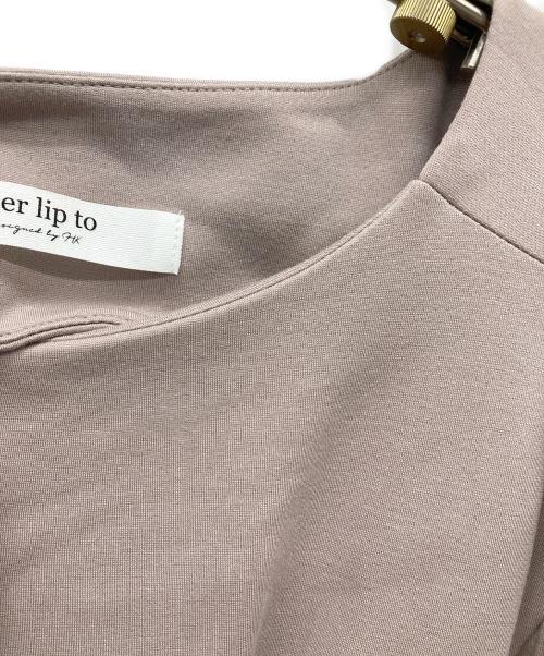 HER LIP TO（ハーリップトゥ）Her lip to (ハーリップトゥ) Marylebone Short-Sleeve Dress ピンク サイズ:Sの古着・服飾アイテム