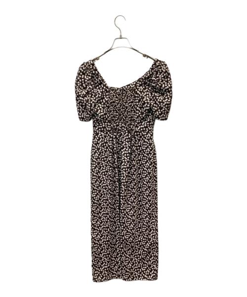 HER LIP TO（ハーリップトゥ）HER LIP TO (ハーリップトゥ) Cherry Pattern Cache-Coeur One-Piece ダークブラウン サイズ:Sの古着・服飾アイテム