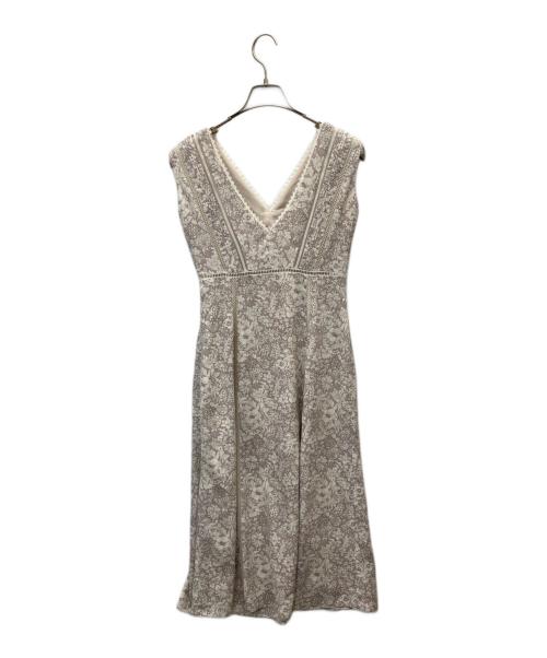 HER LIP TO（ハーリップトゥ）HER LIP TO (ハーリップトゥ) Lace Trimmed Floral Dress パープル サイズ:Sの古着・服飾アイテム