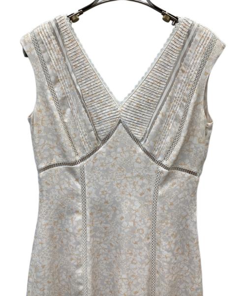 HER LIP TO（ハーリップトゥ）HER LIP TO (ハーリップトゥ) Lace Trimmed Floral Dress ベージュ サイズ:Sの古着・服飾アイテム