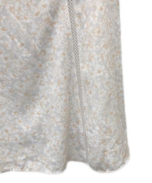 HER LIP TO（ハーリップトゥ）HER LIP TO (ハーリップトゥ) Lace Trimmed Floral Dress ベージュ サイズ:Sの古着・服飾アイテム