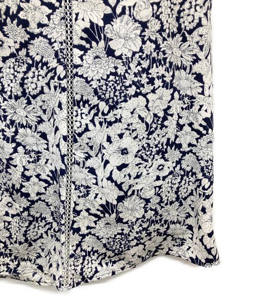 HER LIP TO（ハーリップトゥ）HER LIP TO (ハーリップトゥ) Lace Trimmed Floral Dress ネイビー サイズ:Sの古着・服飾アイテム