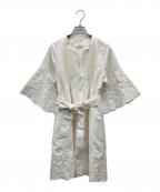 HER LIP TOハーリップトゥ）の古着「Embroidery Poplin Mini Dress」｜ホワイト