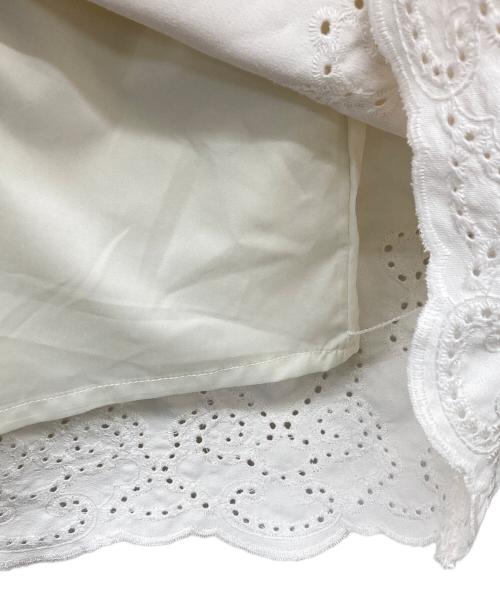 HER LIP TO（ハーリップトゥ）Her lip to (ハーリップトゥ) Embroidery Poplin Mini Dress ホワイト サイズ:Sの古着・服飾アイテム