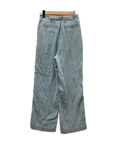 andar（アンダール）andar (アンダール) デニムワイドパンツ ライトブルー サイズ:S 未使用品の古着・服飾アイテム