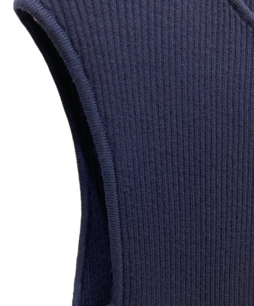 JUSGLITTY（ジャスグリッティー）JUSGLITTY (ジャスグリッティー) レースヘムニットワンピース ネイビー サイズ:SIZE 2の古着・服飾アイテム
