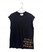 GUCCIグッチ）の古着「ノースリーブTシャツ」｜ブラック