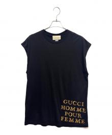 GUCCI（グッチ）の古着「ノースリーブTシャツ」｜ブラック