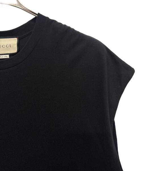 GUCCI（グッチ）GUCCI (グッチ) ノースリーブTシャツ ブラック サイズ:XXSの古着・服飾アイテム