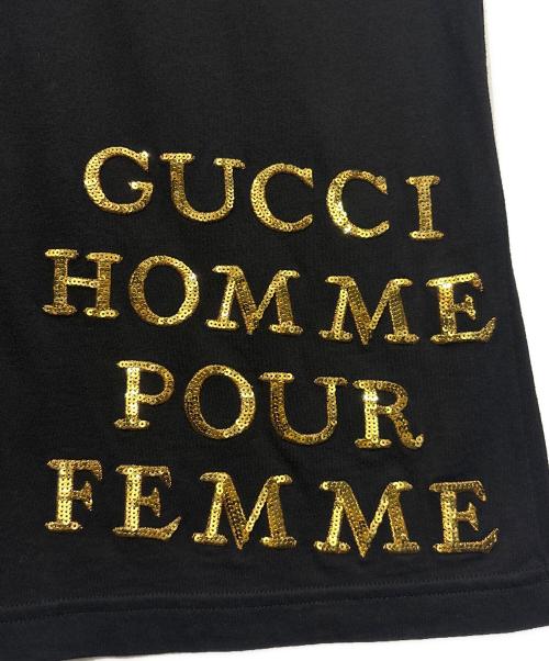 GUCCI（グッチ）GUCCI (グッチ) ノースリーブTシャツ ブラック サイズ:XXSの古着・服飾アイテム